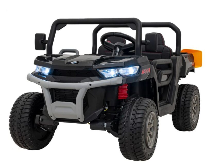 Pick Up Speed - Traktor mit elektrisch angehobener Kiper | 4x4 | EVA-Reifen | Ledersitz | Luxusmodell |  XXL & 2-Sitzer