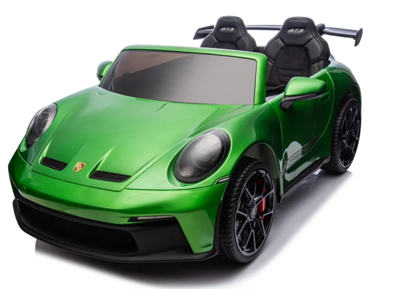 Porsche 911 GT3 | 24 V | 800 Watt | 4x4-Antrieb | LCD-Display | grün lackiert | EVA-Reifen | Ledersitz | Vmax: 9 Km/h